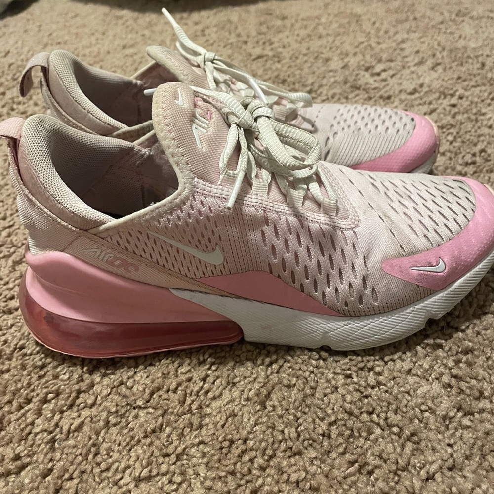 Pink Nike air max 270s